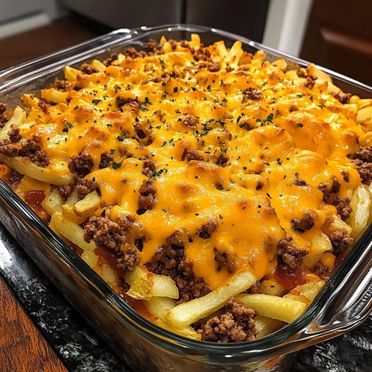 Cheeseburger French Fry Casserole 5 Steps Easy Delicious
