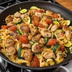 Chicken Zucchini Pasta Skillet 30 Minutes Quick Delicious