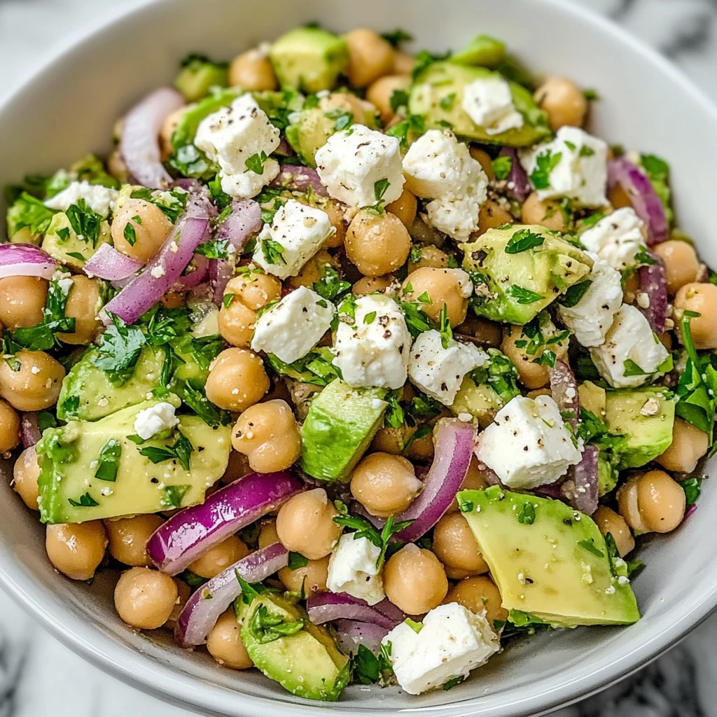 Chickpea Feta Avocado Salad 5 Steps Ultimate Delicious