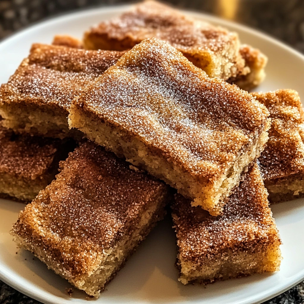 Cinnamon Sugar Blondies 30 Minutes Easy Delicious