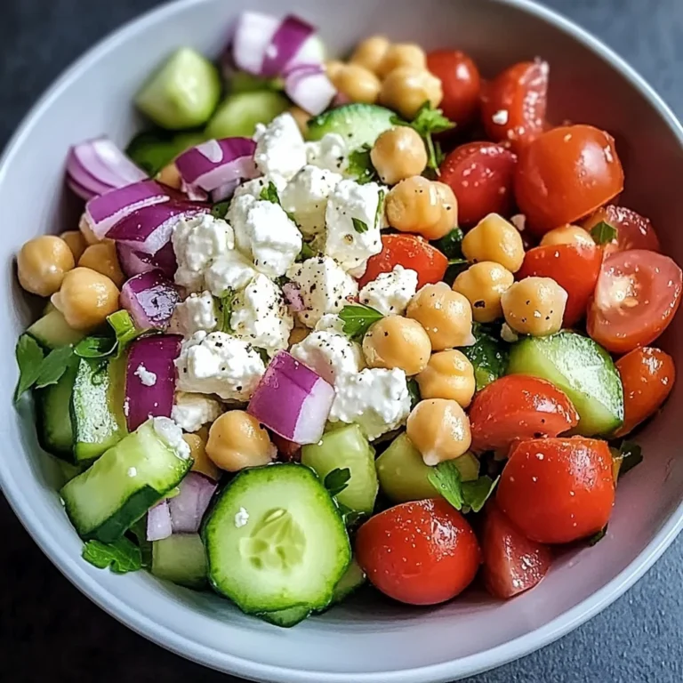 Cottage Cheese and Chickpeas Salad 4 Servings Supreme Delicious