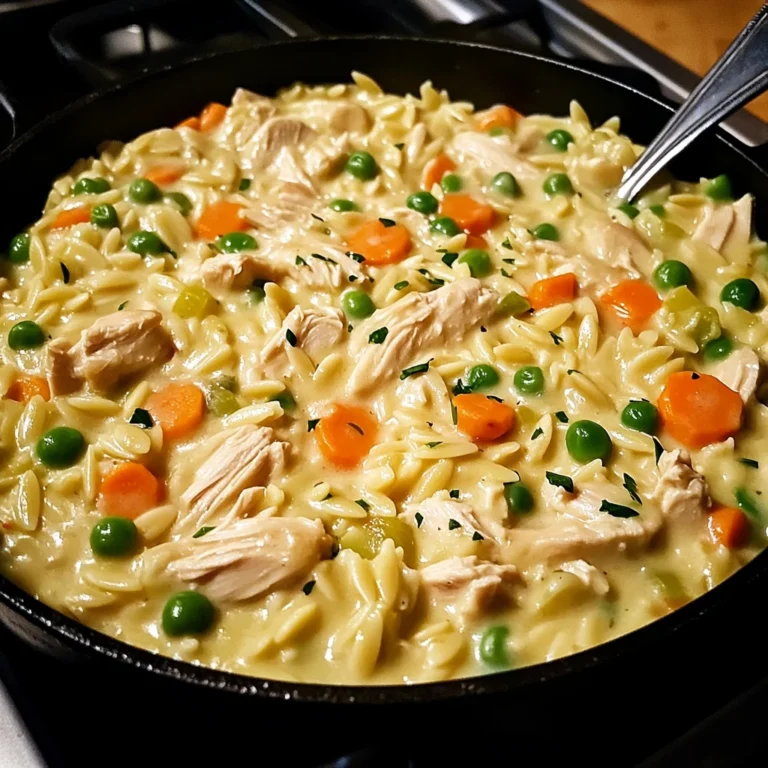 Creamy Chicken Pot Pie Orzo 30 Minutes Ultimate Delicious