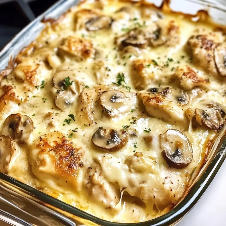 Creamy Chicken and Mushroom Bake 30 Minutes Best Delicious
