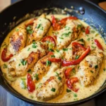 Creamy Pepperoncini Chicken Skillet 30 Minutes Easy Delicious