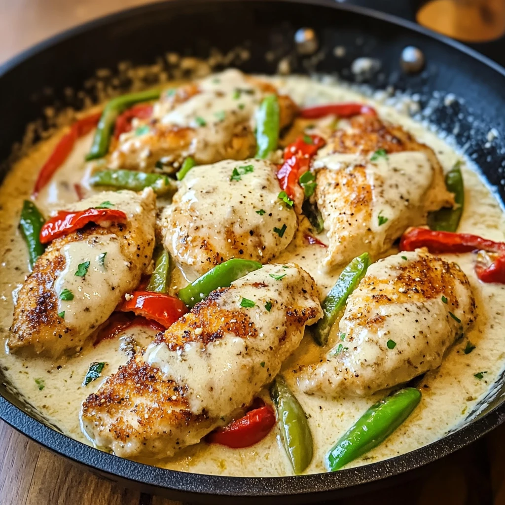 Creamy Pepperoncini Chicken Skillet 30 Minutes Easy Delicious