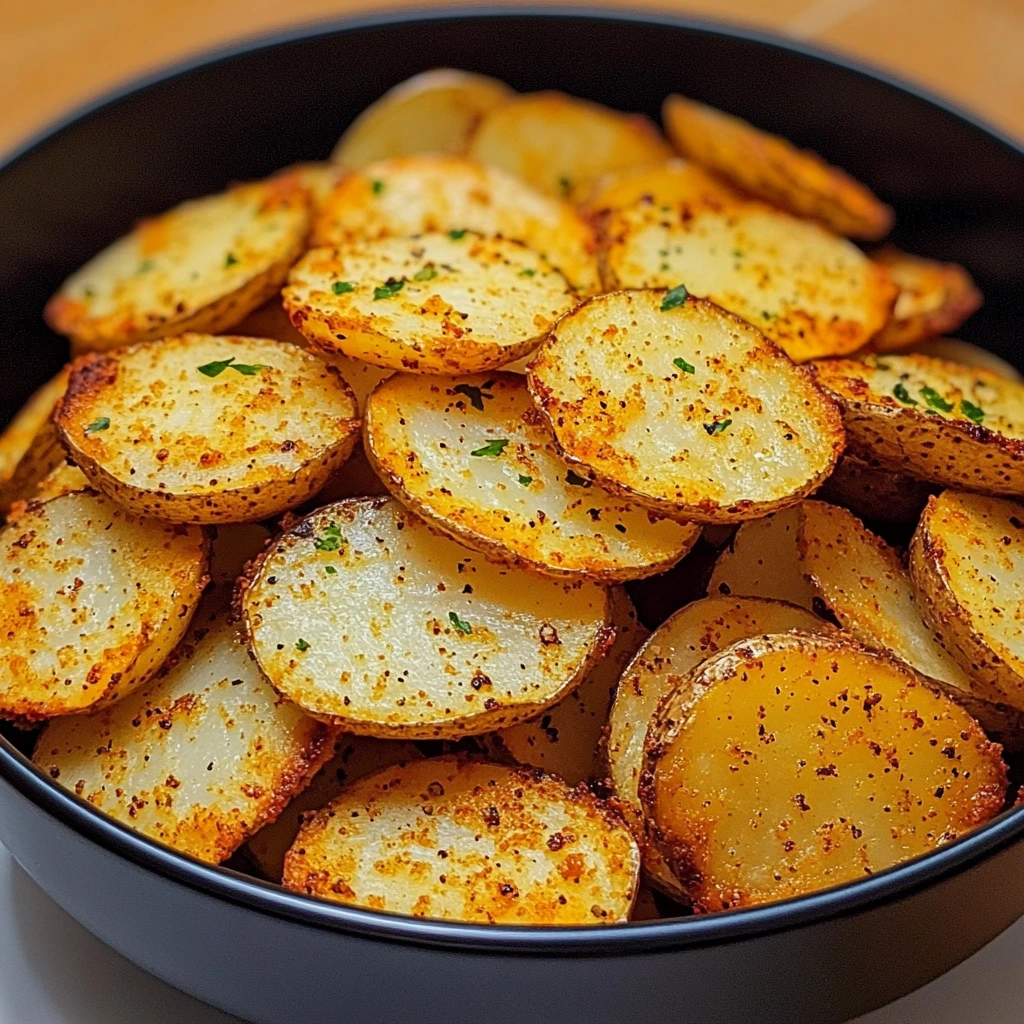 Crispy Air Fryer Potato Slices 15 Minutes Easy Delicious
