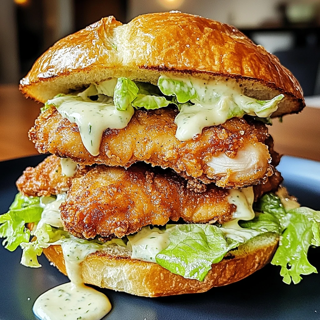 Crispy Chicken Caesar Sandwich 4 Servings Ultimate Delicious