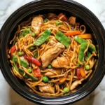 Crockpot Chicken Lo Mein 5 Steps Awesome Delicious