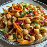 Crunchy Thai Chickpea Salad 4 Servings Easy Delicious