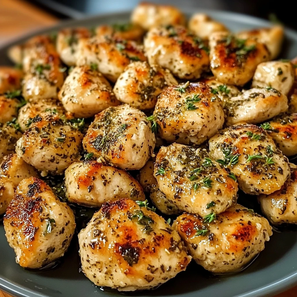 Easy Garlic Herbed Chicken Bites 5 Steps Amazing