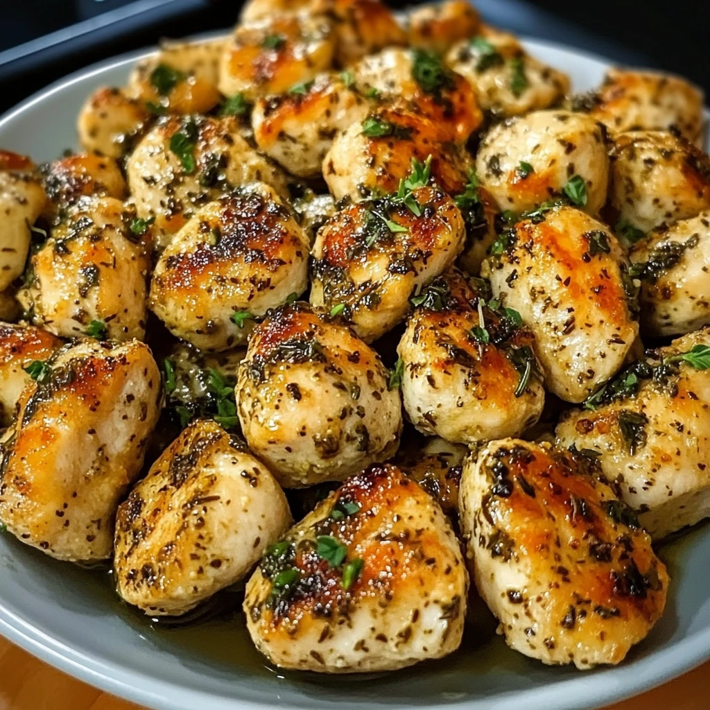 Easy Garlic Herbed Chicken Bites 5 Steps Amazing
