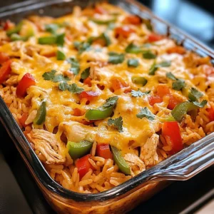 Fajita Chicken Casserole 7 Ingredients Perfect Delicious