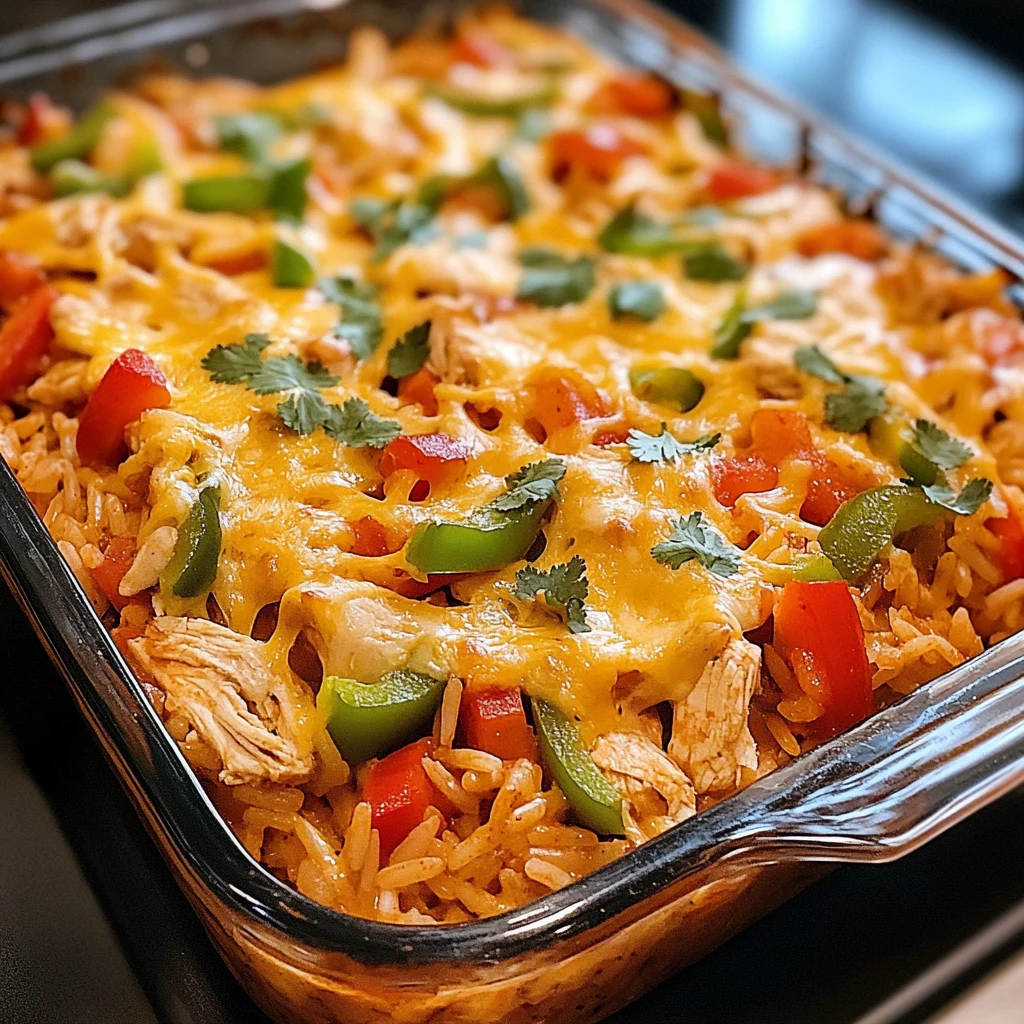 Fajita Chicken Casserole 7 Ingredients Perfect Delicious
