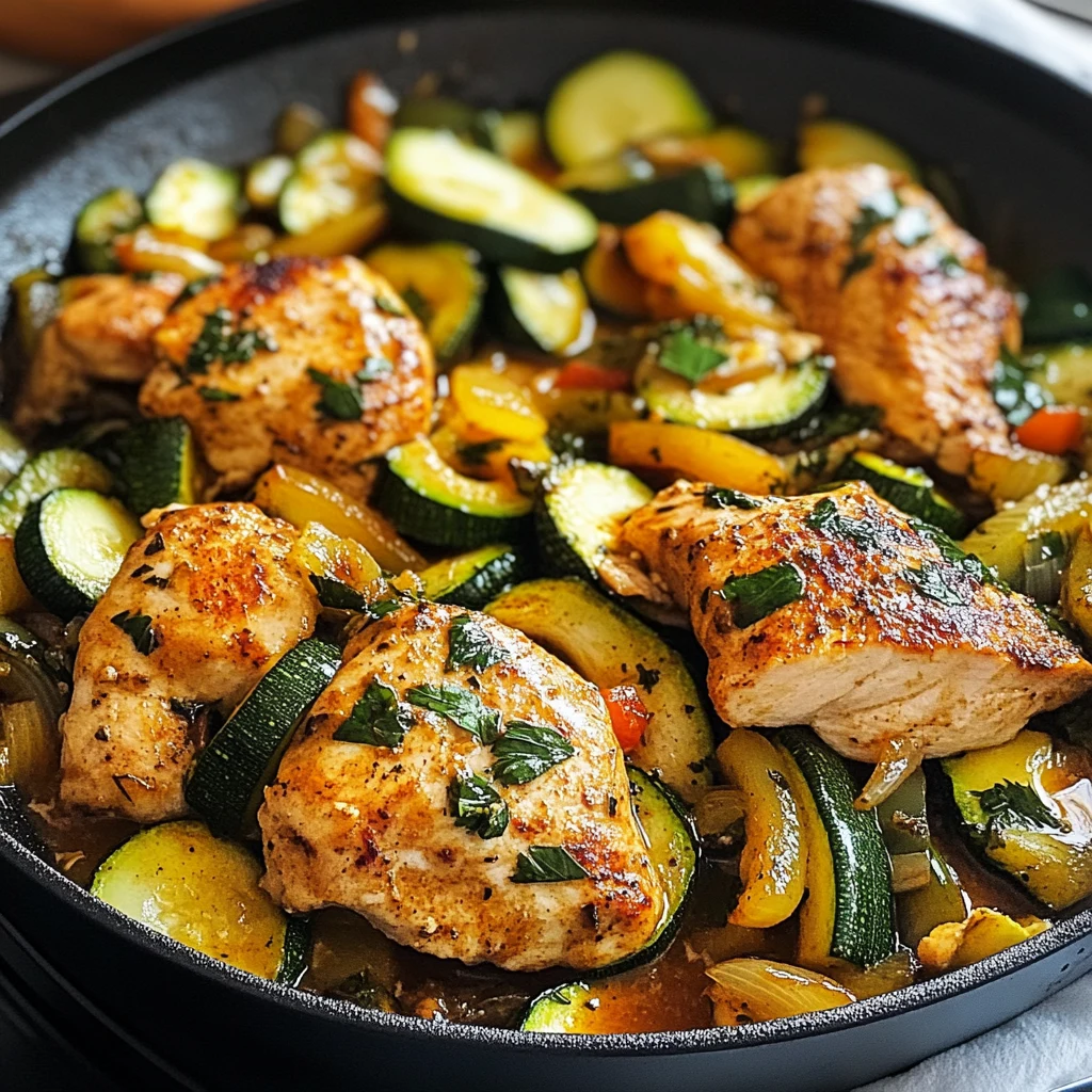 Flavorful Paprika Zucchini Chicken 30 Minutes Easy Delicious