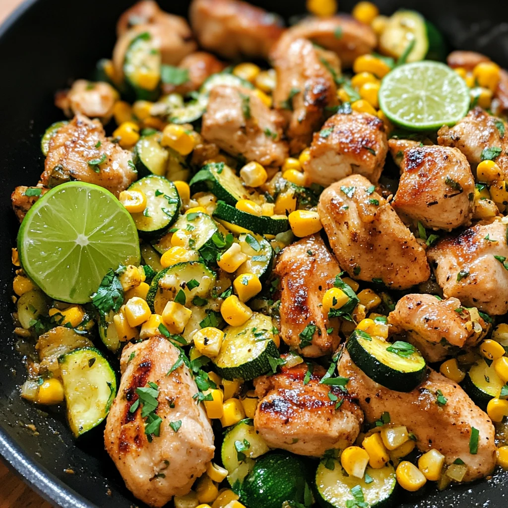 Garlic Butter Chicken with Zucchini and Corn: 6 Steps to Delicious