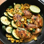 Garlic Butter Chicken with Zucchini and Corn: 6 Steps to Delicious