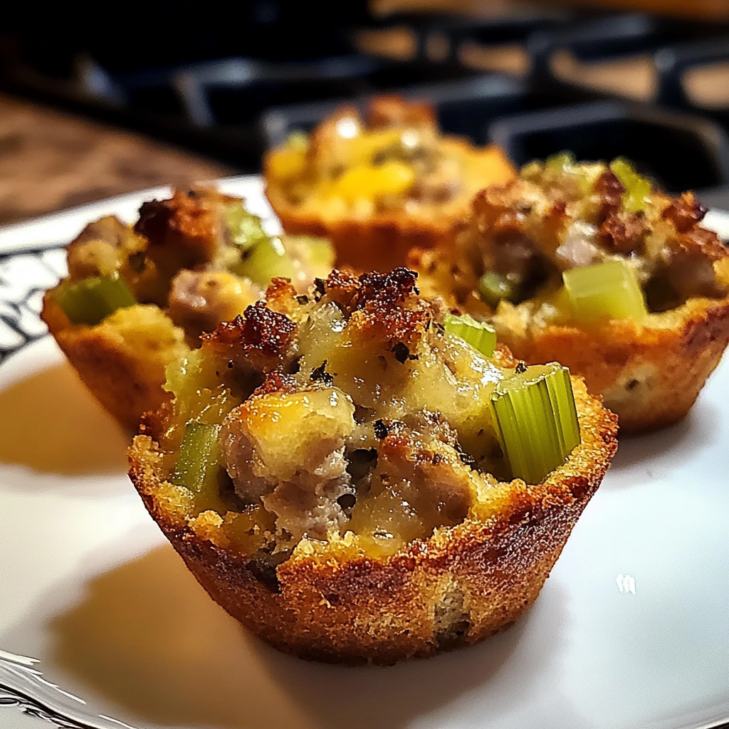 Gravy-Stuffed Stuffing Muffins 12 Servings Ultimate Delicious