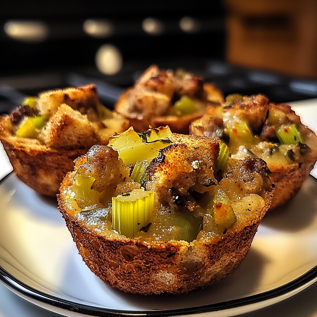 Gravy-Stuffed Stuffing Muffins 12 Servings Ultimate Delicious