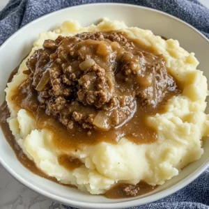 Ground Beef and Gravy Over Mashed Potatoes 30 Minutes Easy Delicious