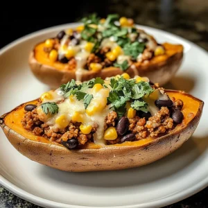 Ground Turkey Stuffed Sweet Potatoes 5 Steps Easy Delicious