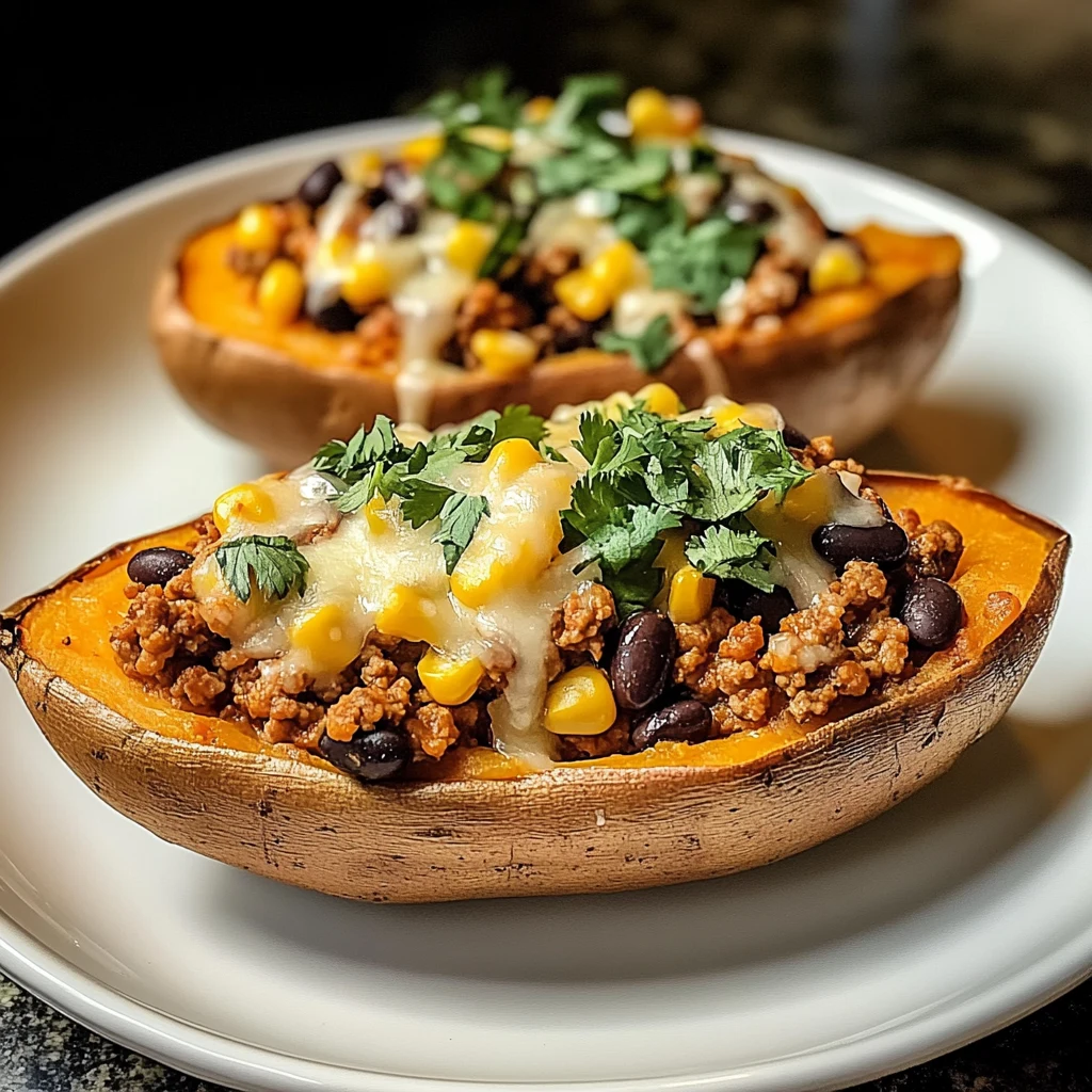 Ground Turkey Stuffed Sweet Potatoes 5 Steps Easy Delicious