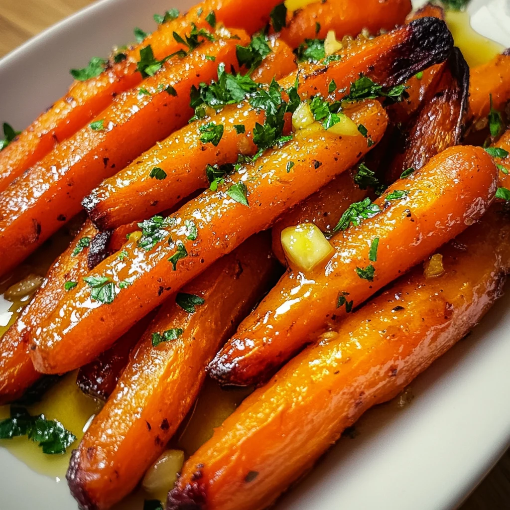 Honey Garlic Butter Roasted Carrots 20 Minutes Easy Delicious