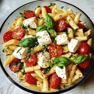 Italian Caprese Pasta Salad 4 Servings Easy Delicious