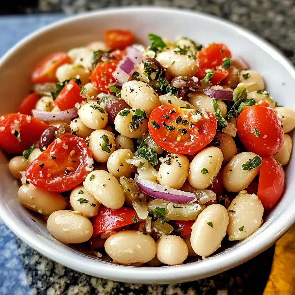Italian White Bean Salad 7 Ingredients Perfect Delicious