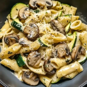 Low Carb Zucchini Mushroom Pasta 4 Servings Easy Delicious