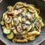 Low Carb Zucchini Mushroom Pasta 4 Servings Easy Delicious