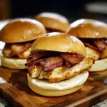 Maple Chicken & Bacon Sliders 4 Servings Easy Delicious