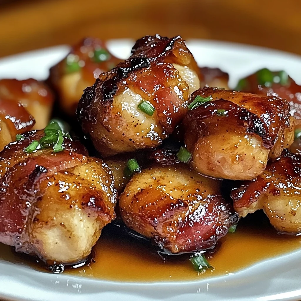 Maple Glazed Bacon Chicken Bites 20 Minutes Easy Delicious