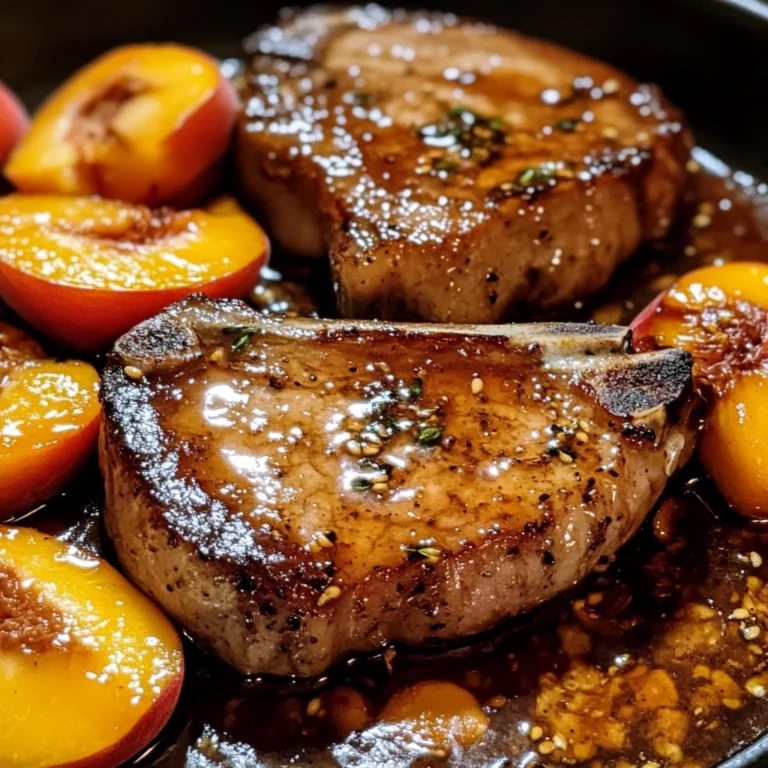 Peach Glazed Pork Chops 4 Ingredients Easy Delicious