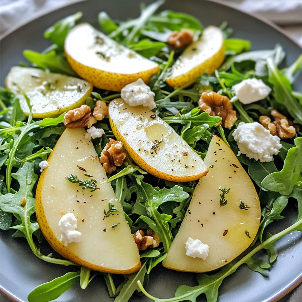 Pear and Arugula Salad 4 Ingredients Ultimate Delicious