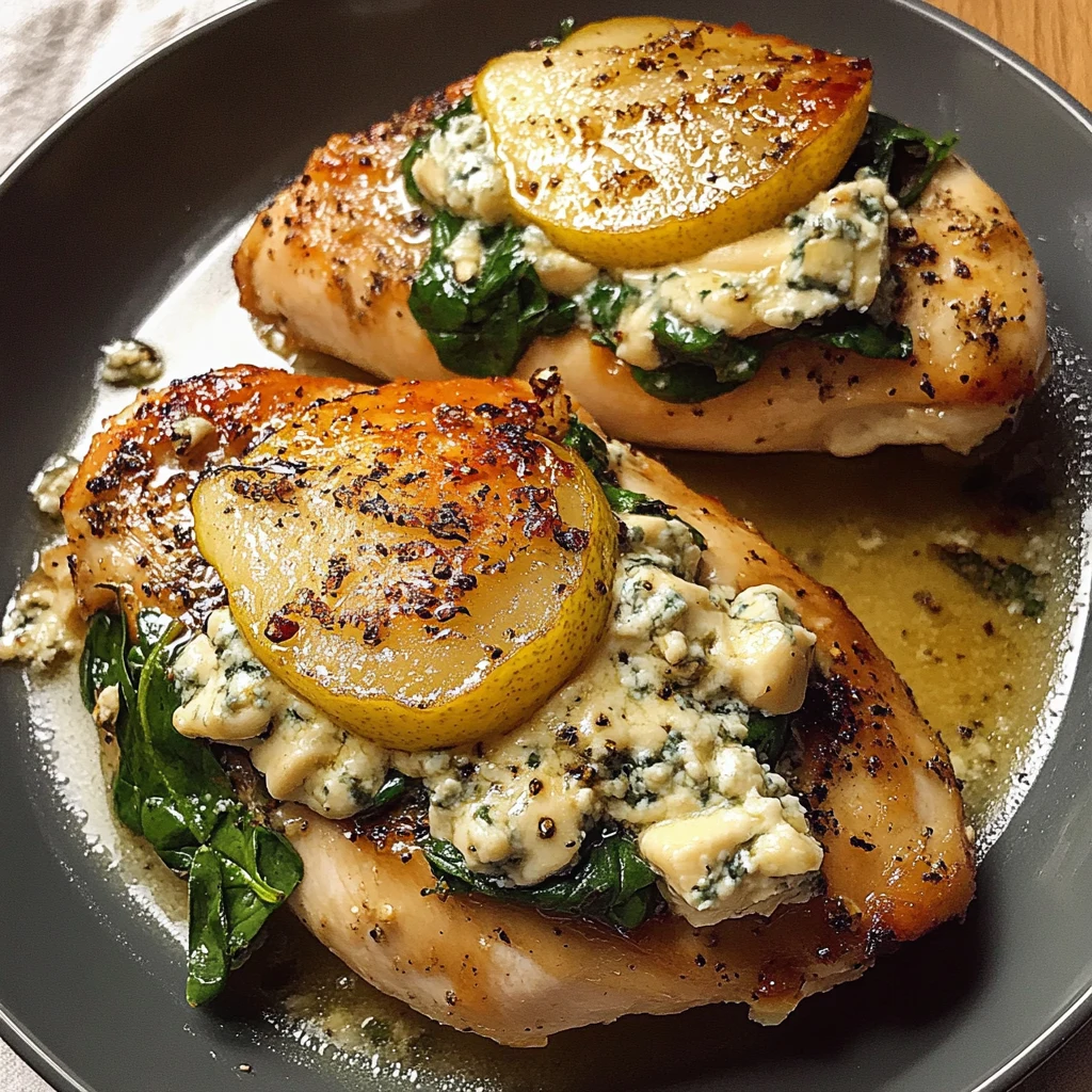 Pear and Gorgonzola Stuffed Chicken 30 Minutes Ultimate Delicious