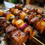 Pineapple BBQ Pork Skewers 15 Minutes Easy Delicious
