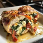 Roasted Red Pepper Spinach Mozzarella Stuffed Chicken 30 Minutes Ultimate Delicious