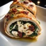 Rolled Up Chicken with Feta, Spinach: 30 Minutes Amazing