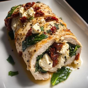 Rolled Up Chicken with Feta, Spinach: 30 Minutes Amazing