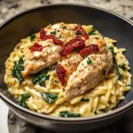 Slow Cooker Creamy Tuscan Chicken Orzo 5 Steps Perfect Delicious
