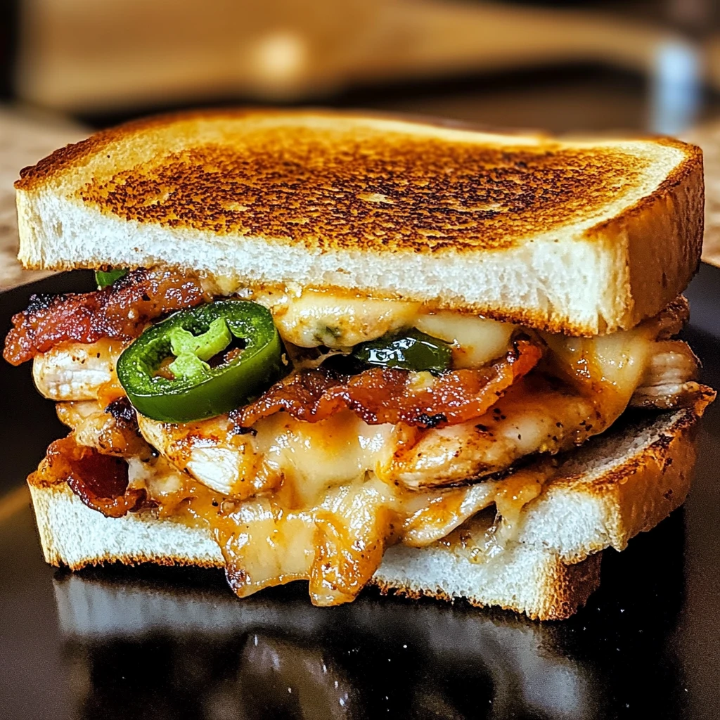 Spicy Bacon Jalapeño Chicken Melt 4 Servings Awesome Delicious