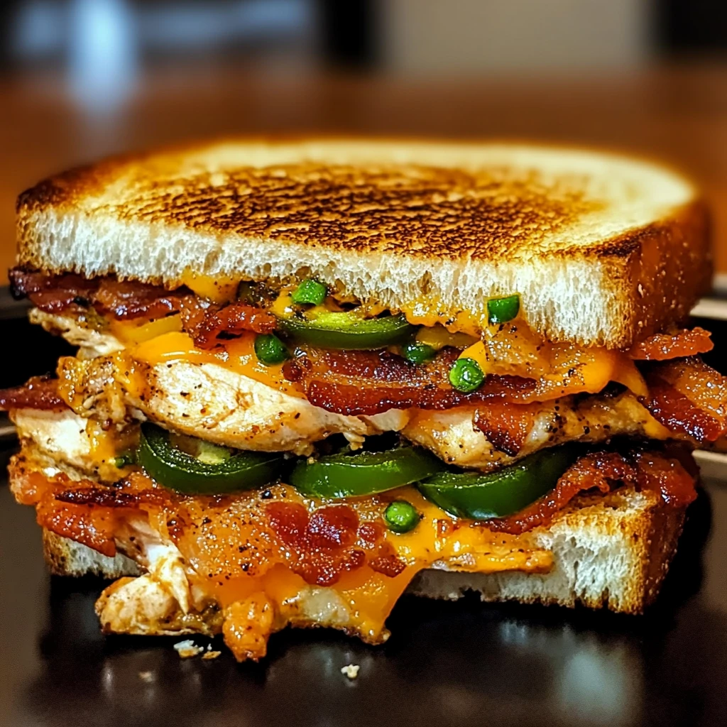 Spicy Bacon Jalapeño Chicken Melt 4 Servings Awesome Delicious