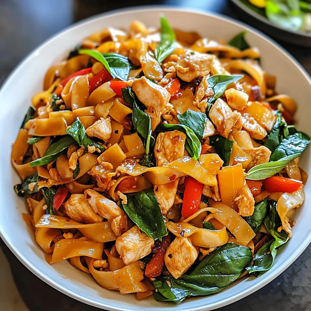 Spicy Drunken Noodles with Chicken 30 Minutes Ultimate Delicious