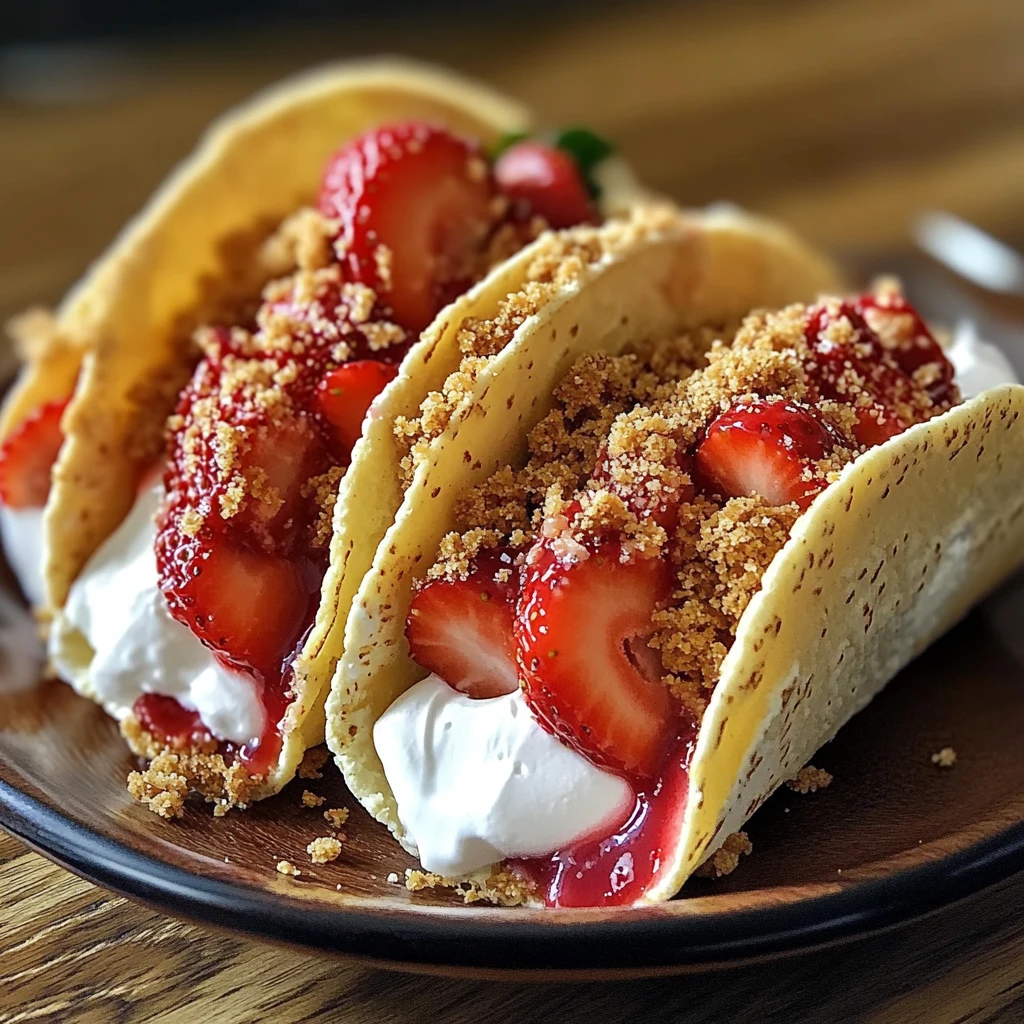 Strawberry Crunch Cheesecake Tacos 7 Ingredients Perfect Delicious