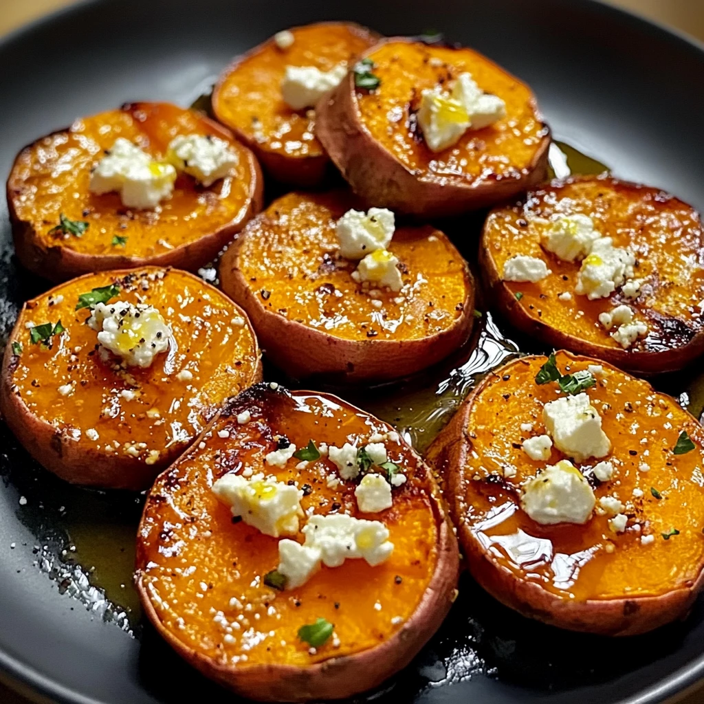 Sweet Potato Rounds with Honey and Feta - 5 Steps to Delicious