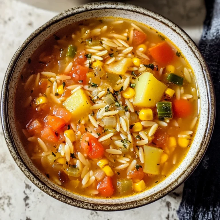 Vegetable Orzo Soup 7 Ingredients Easy Delicious
