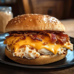 5-Ingredient Crack Chicken Sandwich - Easy & Delicious