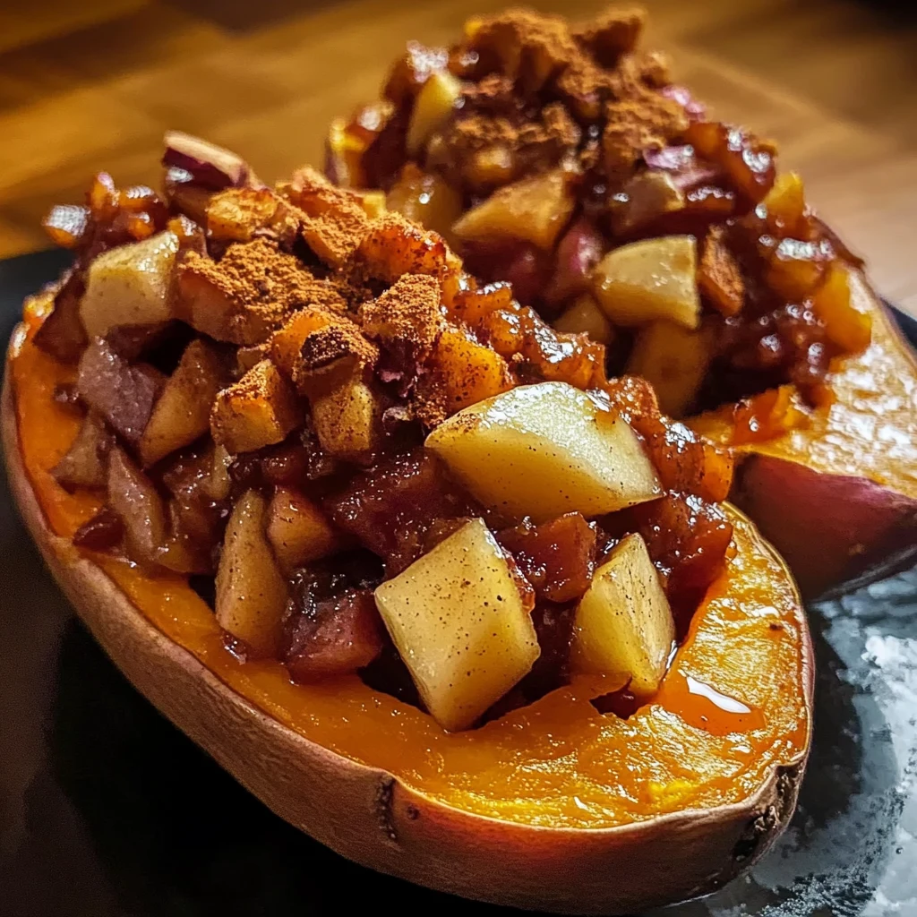 Apple Spiced Stuffed Sweet Potatoes 4 Servings Amazing