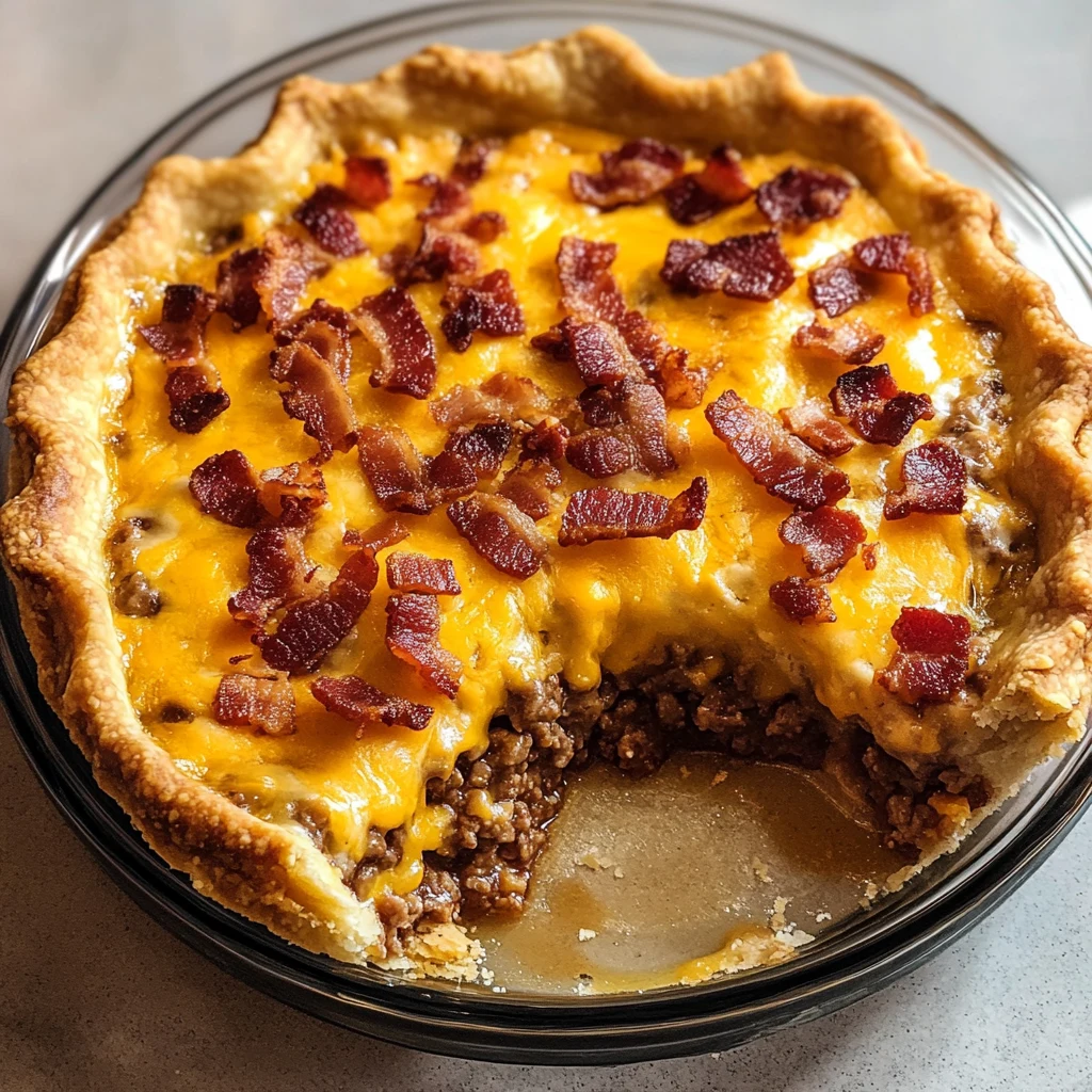 Bacon Cheeseburger Pie 4 Servings Perfect Delicious