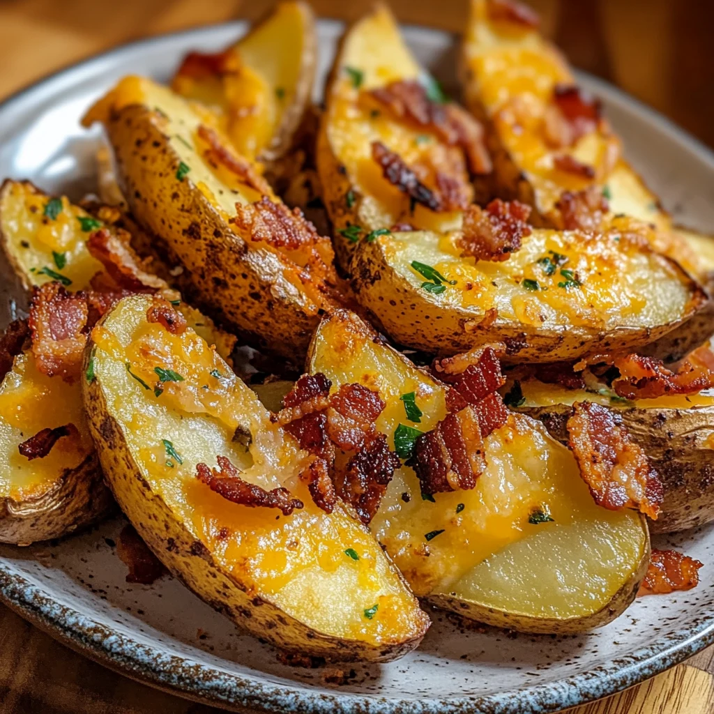 Cheddar Bacon Potato Wedges 5 Steps Ultimate Delicious